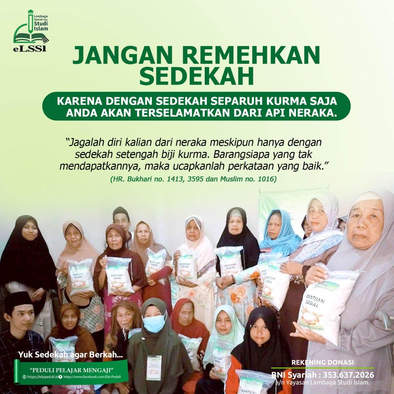 Jangan Remehkan Sedekah Elsi Peduli
