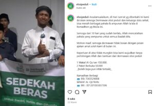 Gambar. Sedekah Pangan Elssi - www.elssipeduli.id